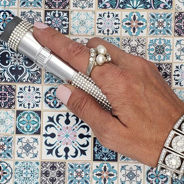 Defense Divas® Package Deals Fire & Ice Rhinestone Stun Gun and Pepper Spray Self Defense Kit
